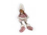 Děvčátko 22cm,textilní a keramické